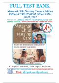 Test Bank For Maternal Child Nursing Care 6th Edition by Shannon E&period; Perry&comma; Marilyn J&period; Hockenberry&comma; Mary Catherine Cashion Chapter 1-50 &vert; 9780323549387 &vert; All Chapters with Answers and Rationals