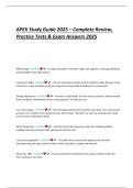 APEX Study Guide 2025 &ndash; Complete Review&comma; Practice Tests & Exam Answers