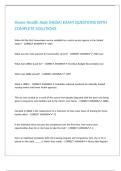 Home Health Aide &lpar;HOSA&rpar; EXAM QUESTIONS WITH COMPLETE SOLUTIONS