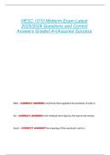 HESC 1010 Midterm Exam Latest  2025&sol;2026 Questions and Correct  Answers Graded A&plus;&vert;Assured Success 
