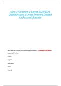 Nurs 3105 Exam 2 Latest 2025&sol;2026  Questions and Correct Answers Graded  A&plus;&vert;Assured Success 