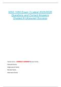 NSG 1050 Exam 3 Latest 2025&sol;2026  Questions and Correct Answers  Graded A&plus;&vert;Assured Success 