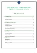 Biology for AP&reg; Courses &ndash; Student Solution Manual &lpar;OpenStax 2nd Edition&comma; 2026&rpar; &ndash; OpenStax