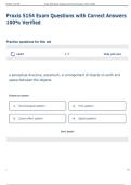 Praxis 5154 Exam Questions with Correct Answers  100&percnt; Verified