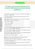 CT Septic License Exam Questions and  Answers &lpar;100&percnt; Correct Answers&rpar; Already  Graded A&plus;