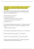 N152 Module 7&colon; Frontal Lobe and Thought &vert;Questions &lpar;Latest Version 2025&vert;2026&rpar; With Correct Answers &vert;Verified &vert;Already A&plus; Graded &lpar;100&percnt; Pass&rpar;