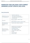 MARINE BIO &lpar;FISH 250&rpar; EXAM 2 WITH CORRECT  ANSWERSLATEST UPDATE 2025-2026  