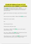 USAHS OE Midterm Exam ACTUAL  QUESTIONS AND CORRECT ANSWERS