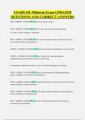USAHS OE Midterm Exam UPDATED  QUESTIONS AND CORRECT ANSWERS