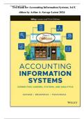 Accounting Information Systems Test Bank 1st Edition by Arline A&period; Savage &ndash; Recent Complete Verified Guide