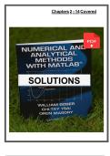 Solutions Manual for Numerical and Analytical Methods with MATLAB 1st Edition by Bober