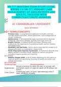 NR 577 MIDTERM EXAM STUDY GUIDE&colon; WEEKS 1-4 NR 577 PRIMARY CARE MANAGEMENT OF ADOLESCENTS AND ADULTS&comma; 2025&sol;2026 WITH CORRECT&sol;ACCURATE ANSWERS