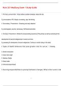 Nurs 321 MedSurg Exam 1 Study Guide  QUESTIONS AND CORRECT DETAILED  ANSWERS WITH COMPLETE SOLUTIONS  &vert; GRADED A&plus;