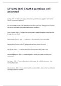 UF MAN 3025 EXAM 3 questions well answered 