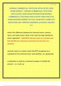 VIRGINIA COMMERCIAL PESTICIDE APPLICATOR CORE EXAM NEWEST &sol; VIRGINIA COMMERCIAL PESTICIDE APPLICATOR CORE EXAM PREPARATION&sol;VIRGINIA COMMERCIAL PESTICIDE APPLICATOR CORE PRACTICE EXAM 2025&sol;2026 NEWEST ACTUAL EXAM WITH COMPLETE  QUESTIONS AND VERIFIED ANSWE