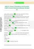 DHN 311 Exam 2 Questions and Answers  &lpar;100&percnt; Correct Answers&rpar; Already Graded  A&plus;