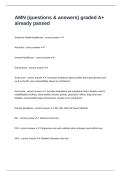 AMN &lpar;questions & answers&rpar; graded A&plus; already passed