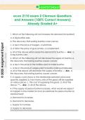 econ 2110 exam 2 Clemson Questions  and Answers &lpar;100&percnt; Correct Answers&rpar;  Already Graded A&plus;