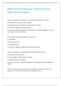 NFPA 1041 Fire Instructor I Exam Questions With Correct Answers&period;