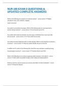 NUR 180 EXAM 2 QUESTIONS & UPDATED COMPLETE ANSWERS