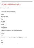 OB Week 6&colon; Reproductive Concerns QUESTIONS AND CORRECT DETAILED  ANSWERS WITH COMPLETE SOLUTIONS  &vert; GRADED A&plus;