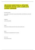 180 EXAM QUESTIONS & UPDATED ANSWERS RATED 100&percnt; COMPLETE LATEST VERSION