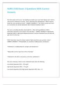 NURS 3100 Exam 2 Questions With Correct Answers&period;