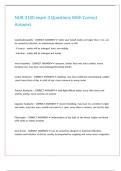NUR 3100 exam 3 Questions With Correct Answers&period;