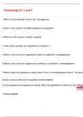 Parasitology Ch&period; 5 and 6 QUESTIONS AND CORRECT DETAILED  ANSWERS WITH COMPLETE SOLUTIONS  &vert; GRADED A&plus;