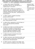MISY 5340 ERP OVERVIEW EXAM 1 &lpar;1-5&rpar; WITH ALL CORRECT & 100&percnt; VERIFIED ANSWERS&vert;ALREADY GRADED A&plus;