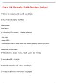 Pharm 1141&colon; Elimination&comma; Fluid & Electrolytes&comma; Perfusion QUESTIONS AND CORRECT DETAILED  ANSWERS WITH COMPLETE SOLUTIONS  &vert; GRADED A&plus;