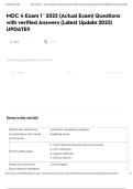 MDC 4 Exam 1 - 2025 &lpar;Actual Exam&rpar; Questions with verified Answers &lpar;Latest Update 2025&rpar; UPDATE&excl;&excl; 