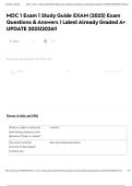 MDC 1 Exam 1 Study Guide EXAM &lpar;2025&rpar; Exam Questions & Answers &lowbar; Latest Already Graded A&plus; UPDATE 2025&lowbar;2026&excl;&excl; 