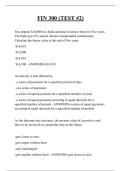 FIN 300 &lpar;TEST &num;2&rpar; QUESTIONS AND ANSWERS 2025