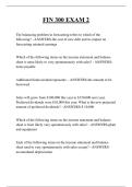 FIN 300 EXAM 2 QUESTIONS AND ANSWERS 2025