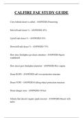 CALFIRE FAE STUDY GUIDE QUESTIONS AND ANSWERS 2025