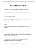 BPK 105 MIDTERM QUESTIONS AND ANSWERS 2025
