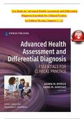 Test Bank for Advanced Health Assessment and Differential Diagnosis Essentials For Clinical Practice  1st Edition Myrick&comma; Chapters 1 - 12