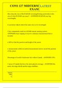 CONS 127 MIDTERM EXAM QUESTIONS AND ANSWERS 2025