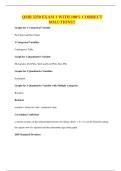 QMB 3250 EXAM 1 WITH 100&percnt; CORRECT SOLUTIONS&excl;