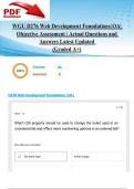 WGU D276 Web Development Foundations &vert;OA&vert; Objective Assessment &vert;94 Actual Questions and Answers Latest Updated 2025&sol;2026 &lpar;Graded A&plus;&rpar;