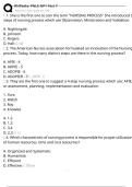 RNPedia&colon; PNLE NP1 Test 7 Exam Questions and Answers 100&percnt; Pass &vert;Verified & Updated&vert;ACTUAL 2025&sol;2026 Cheat Sheet