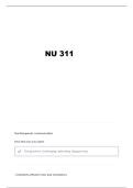 NU 311 TEST 4 QUESTIONS AND VERIFIED ANSWERS