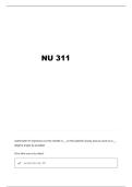 NU 311 EXAM 3 MED ADMINISTRATION QUESTIONS AND VERIFIED ANSWERS
