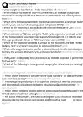 ACSM Certification Review Exam Questions and Answers 100&percnt; Pass &vert;Verified & Updated&vert;ACTUAL 2025&sol;2026 Cheat Sheet