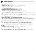 CPR&sol;AED&sol;FIRST AID Exam Questions and Answers 100&percnt; Pass &vert;Verified & Updated&vert;ACTUAL 2025&sol;2026 Cheat Sheet