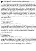 Ciulla&colon; Mycology Exam Questions with Verified Solutions 