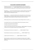 BIO 126 EXAM 3 QUESTIONS AND ANSWERS