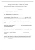 BIOLOGY 103 EXAM 2 ACTUAL QUESTIONS AND ANSWERS