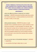 VIRGINIA COMMERCIAL PESTICIDE APPLICATOR CORE EXAM  LATEST 2025&sol;2026 ACTUAL EXAM WITH COMPLETE QUESTIONS  AND CORRECT DETAILED ANSWERS &lpar;100&percnt; VERIFIED ANSWERS&rpar;  &vert;ALREADY GRADED A&plus;&vert; &vert;&vert;PROFESSOR VERIFIED&vert;&vert;   &vert;&vert;BRANDNEW&excl;&excl;&excl;&vert;&vert; 